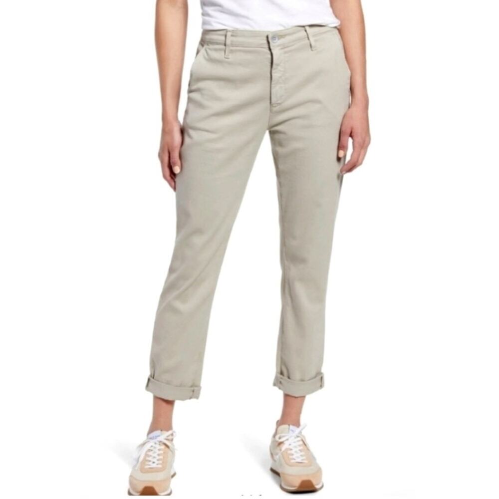 AG-Adriano Goldschmied Khaki Caden Trouser Pant Sz 27